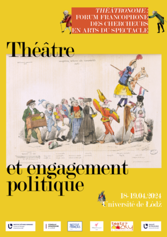 Affiche du forum francophone des chercheurs du spectacle