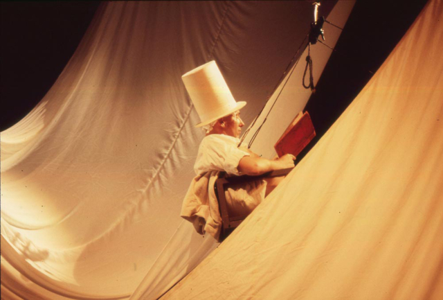 Baudelaire (Th.Mettetal) dans les voiles – Photo E.Cambou
