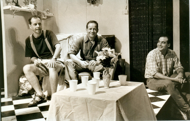 P.-L.Rivière, E.Genvrin, A.Pangrani (président de Vollard), itv pour la télé – Photo E.Cambou