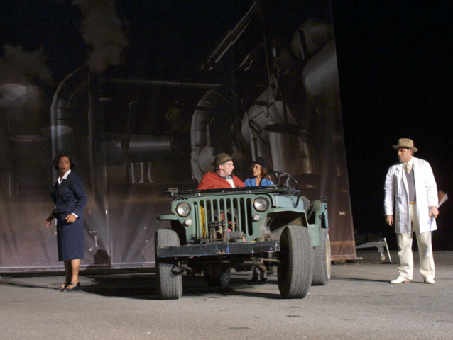 Rézéda (D. Perrine), Monsieur Roger (M. Seclin),Elisabeth (R. Pothin), Max (J.Deshayes) – Photo JIR