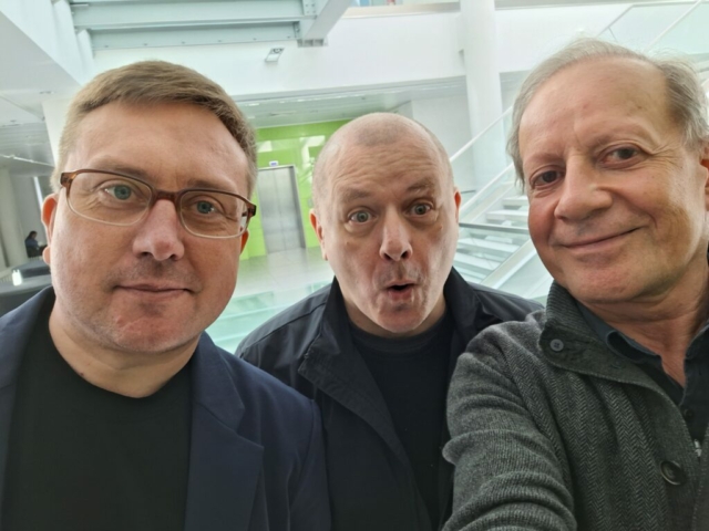 Avec Sebastian Zacharow et Tomasz Kaczmarek