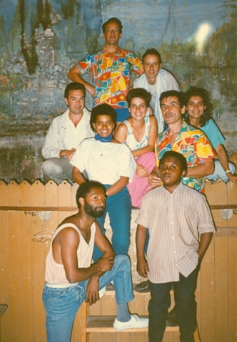 La troupe à Pézénas en 1986 – Photo E.Genvrin