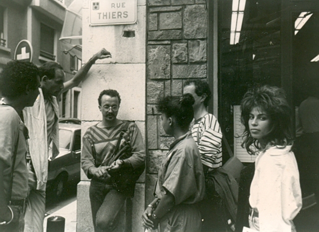 Tournée à Grenoble. P.Huguet dit Bagèt, J.-M.Florimond, N.Angama, P.-L.Rivière, R.Pothin – Photo E.Genvrin,