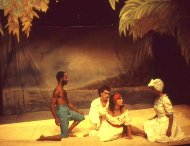 Zamore (J.-L.Trulès), Valère (E.Cambou), Sophie (S.Cadet), Mirza (N.Angama) – photo B.Antoir