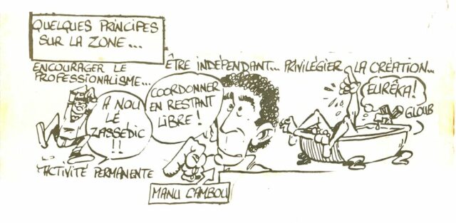 Carricature Mille Bougies dans le Cri du Margouillat 1993