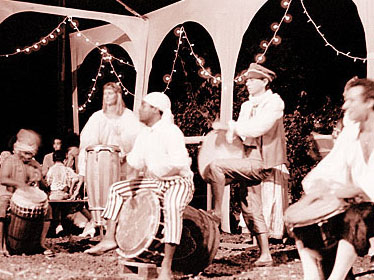 Etuves dans la cour du Cinérama