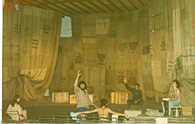 Répétition d'Ubu Roi à la la Salle Saint-Jacques de Saint-Denis