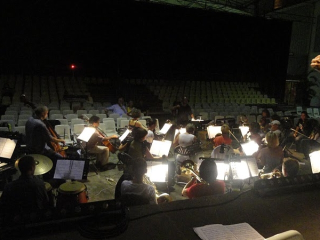Répetition de l'orchestre, Halle des manifestations du Port en mai 11